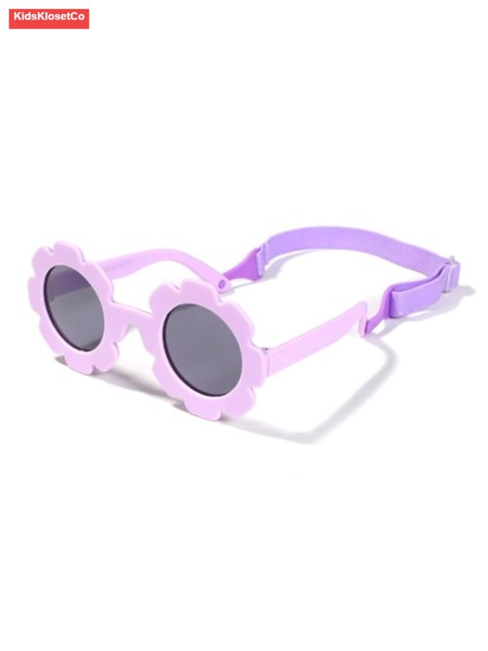 Infant Polarized Flower Sunglasses with Strap Bendable Frame